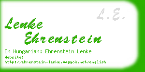 lenke ehrenstein business card